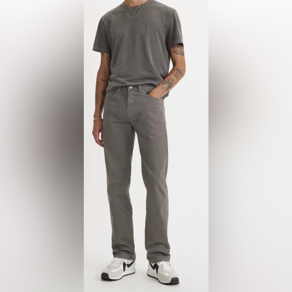 Levi's 505 regular fit Men's Charcoal Jeans waist 40 length 30